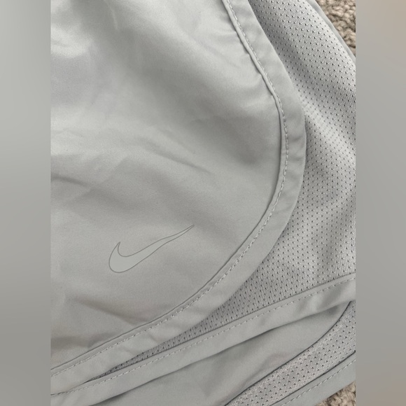 Nike Light Gray Dri Fit Tempo Shorts - Picture 5 of 5
